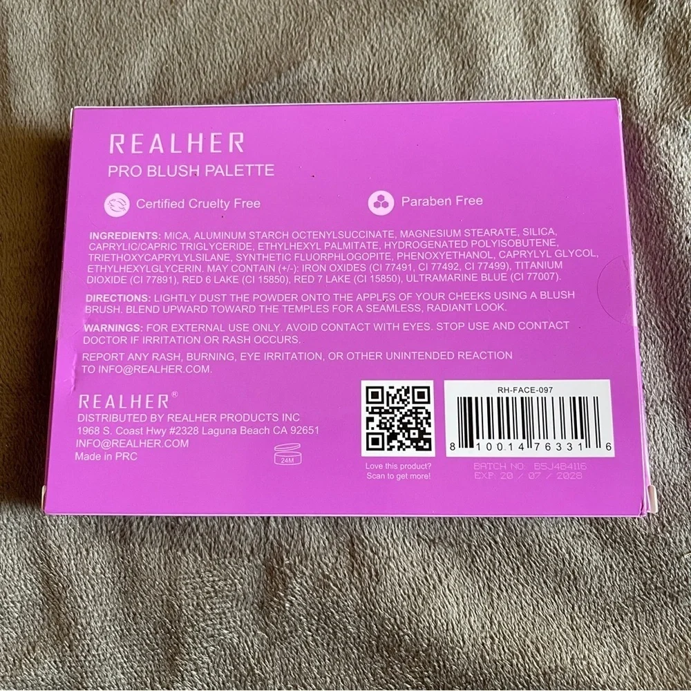 *NIB* 4 for 16$ REALHER You Are Brilliant Pro Blush Palette .66oz